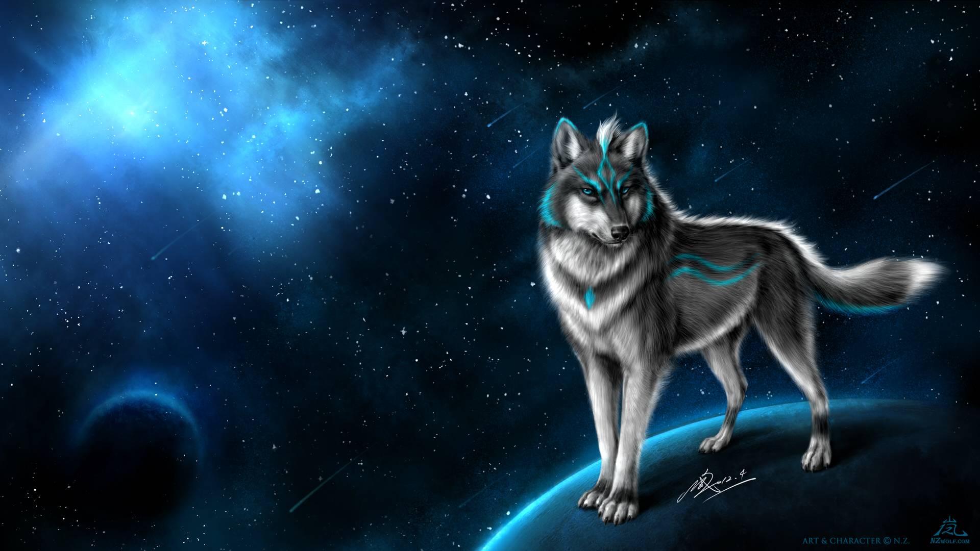 Galaxy Wolf Wallpapers  Wallpaper Cave