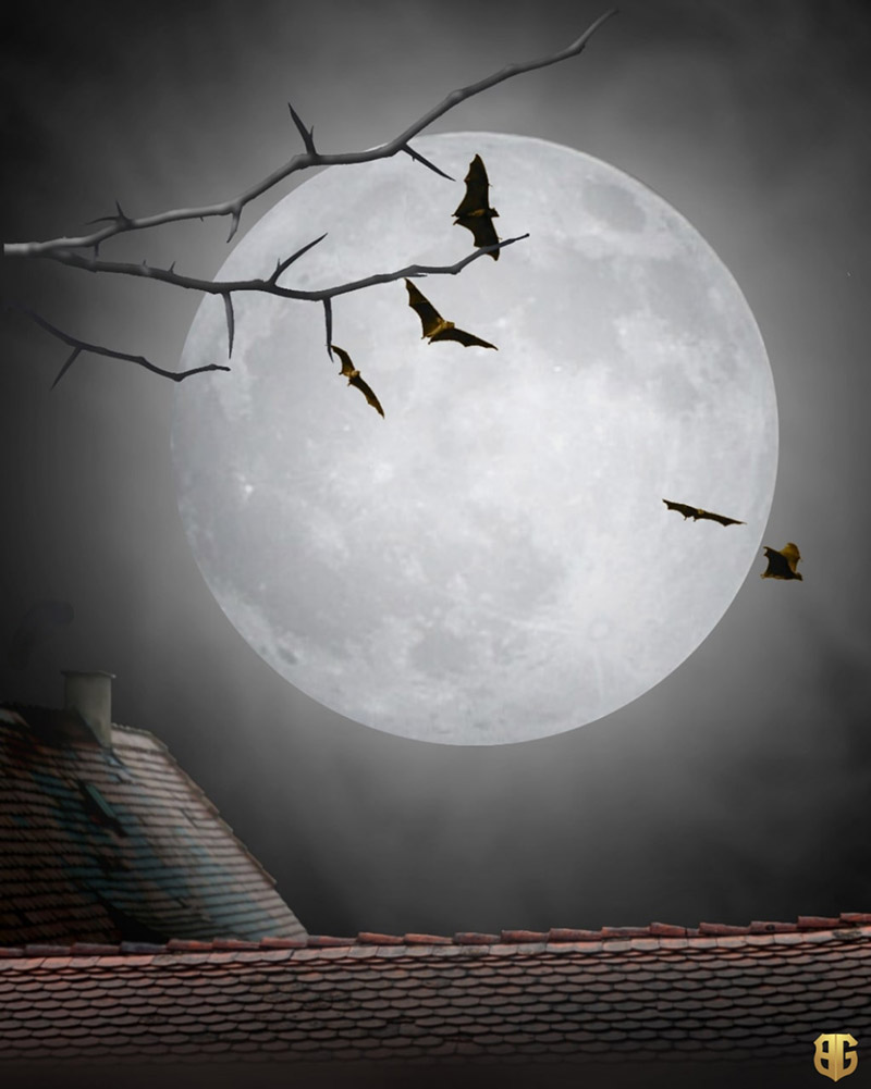  Dark Night Moon Background Download For Editing | CBEditz