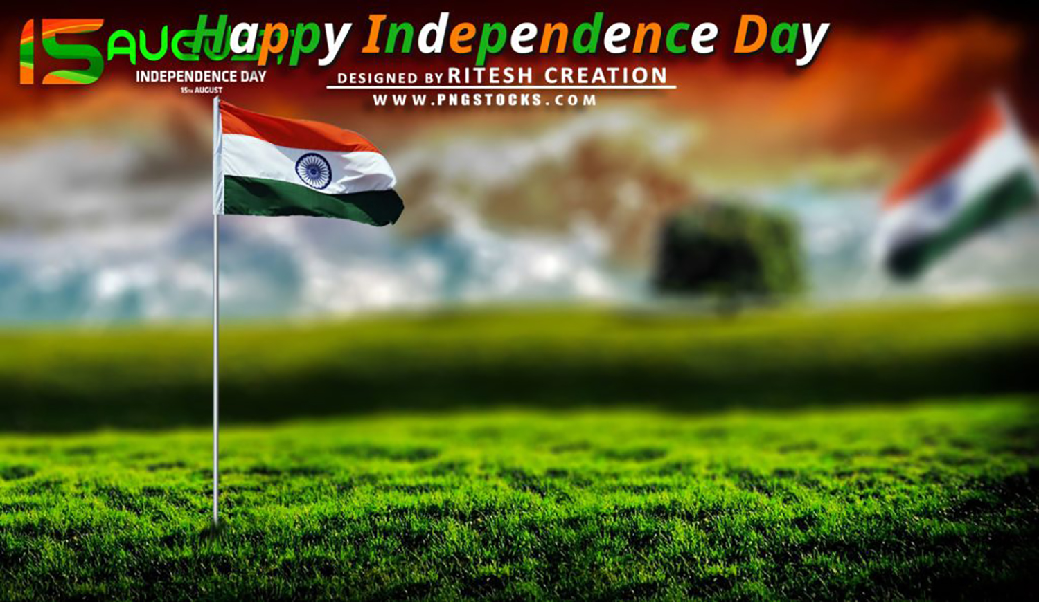  15 August Independence Day Background For Photoshop | CBEditz