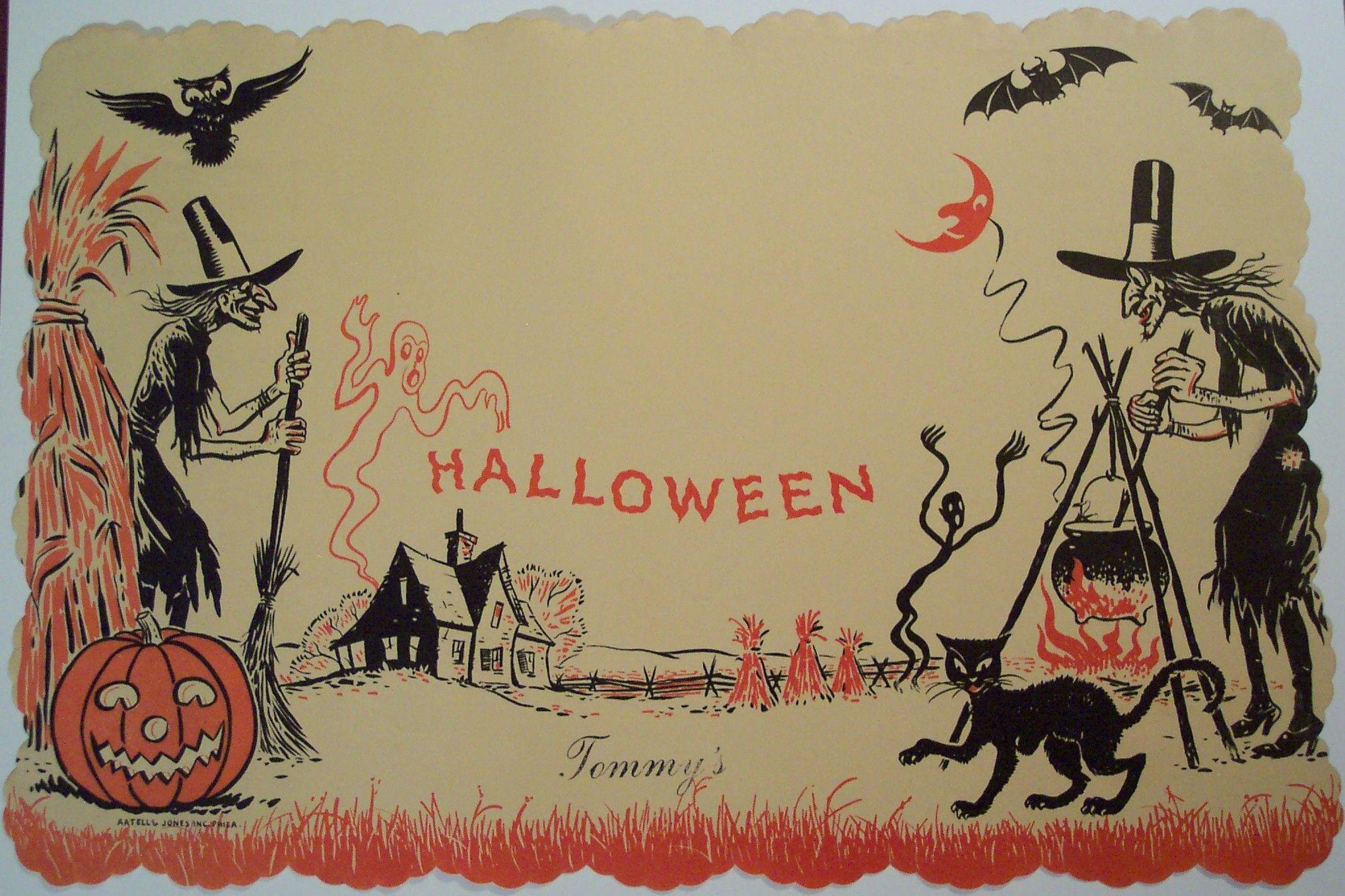 HD wallpaper vintage halloween14 posters cards vintagehalloween   Wallpaper Flare