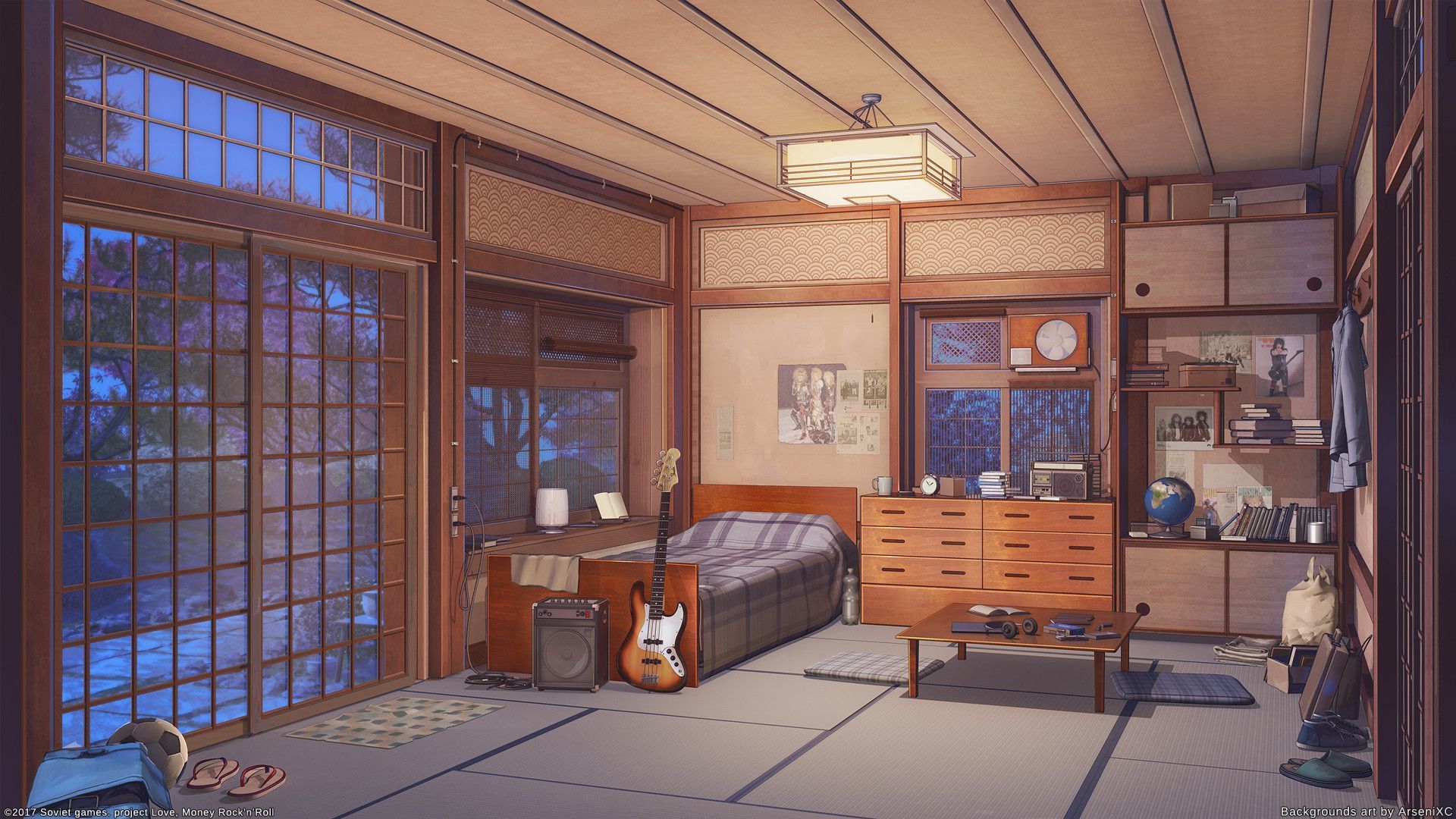 Himitsu house interior night version by arsenixc on DeviantArt