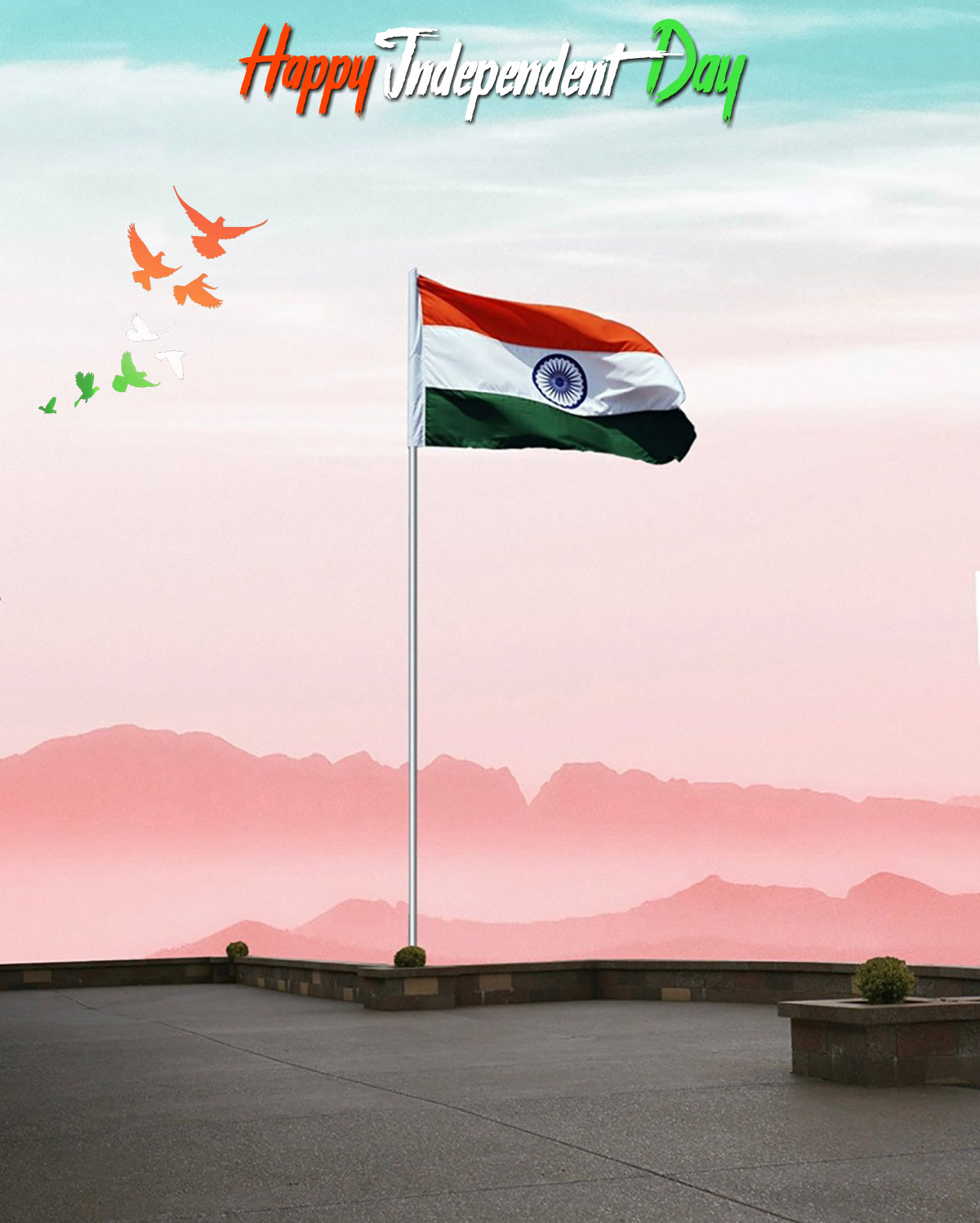  15 August Indian Flag Waving CB Editing Background HD (10 ...