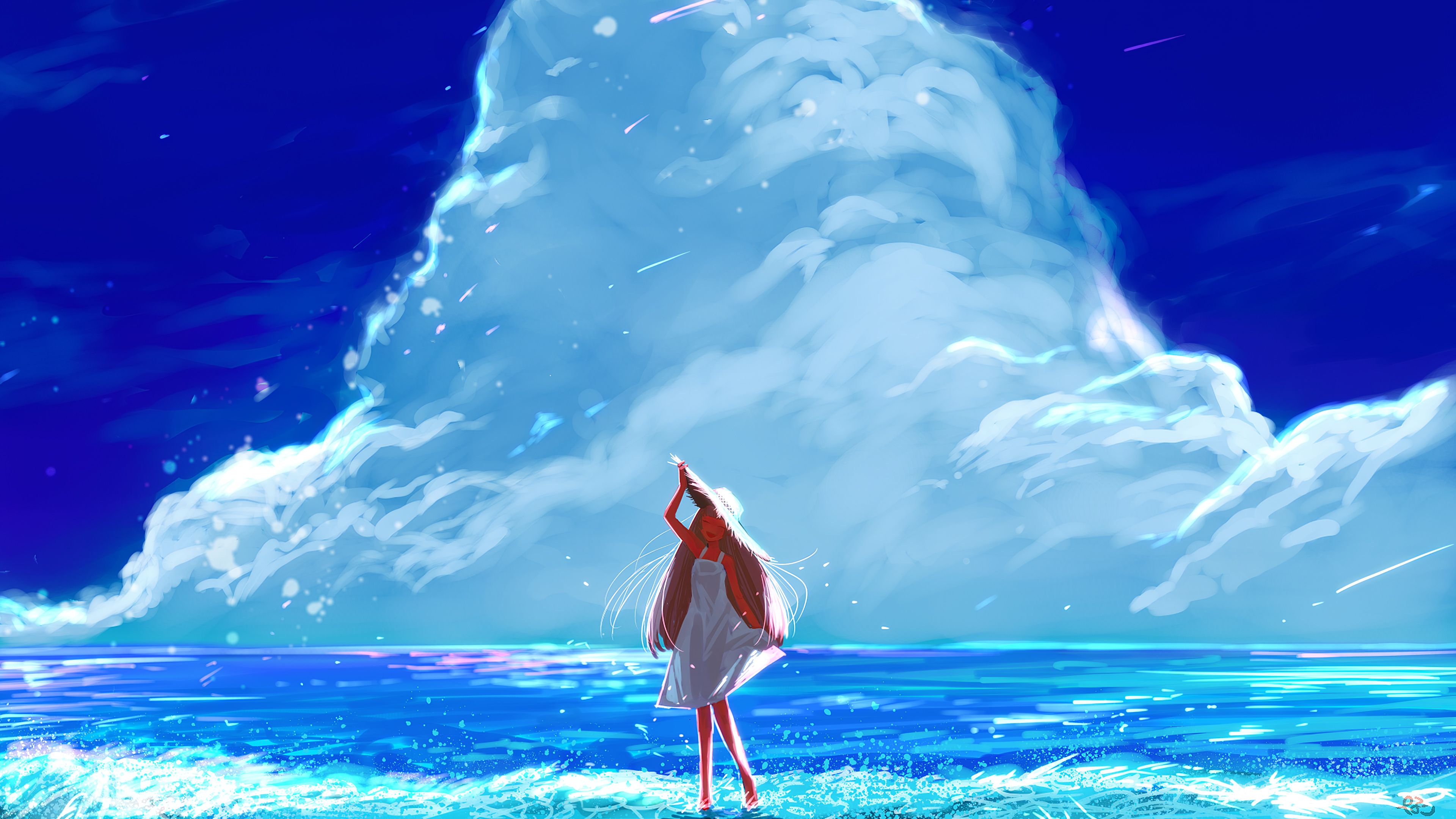 In front of the ocean - Anime style Background by TamagochiKun on DeviantArt