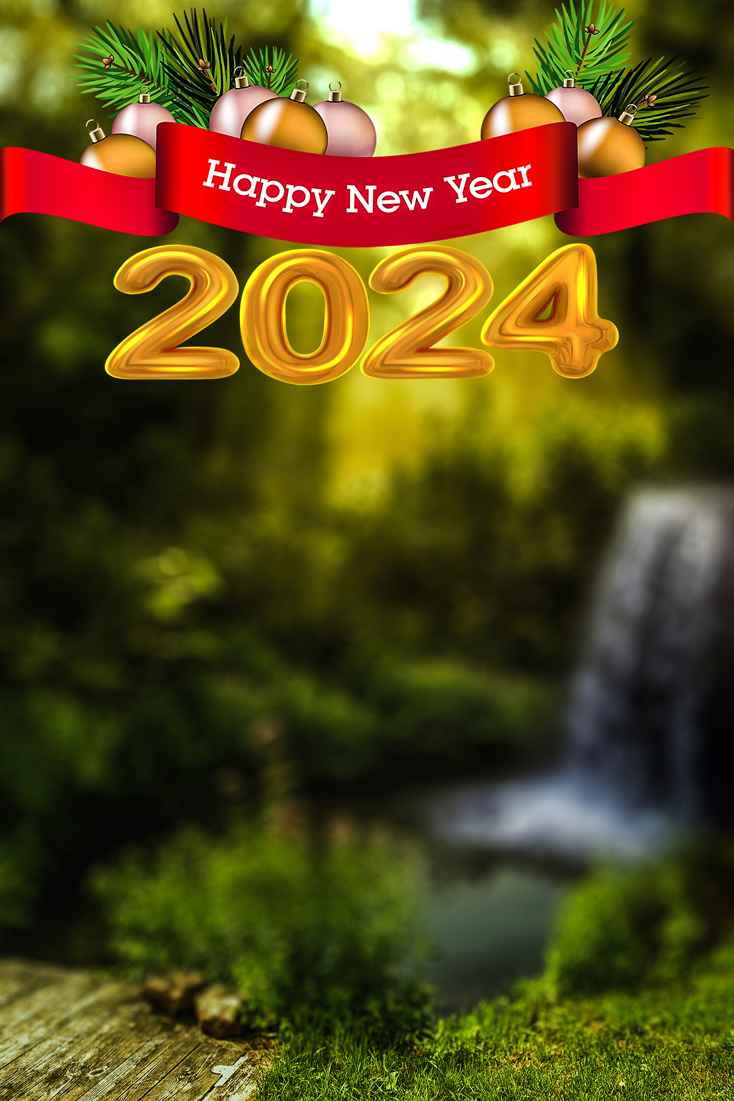 CB 2024 Happy New Year Red Ribbon Wrapped Around A Tree Background   Cb 2024 Happy New Year Red Ribbon Wrapped Around A Tree Background Sabmudgbjm 