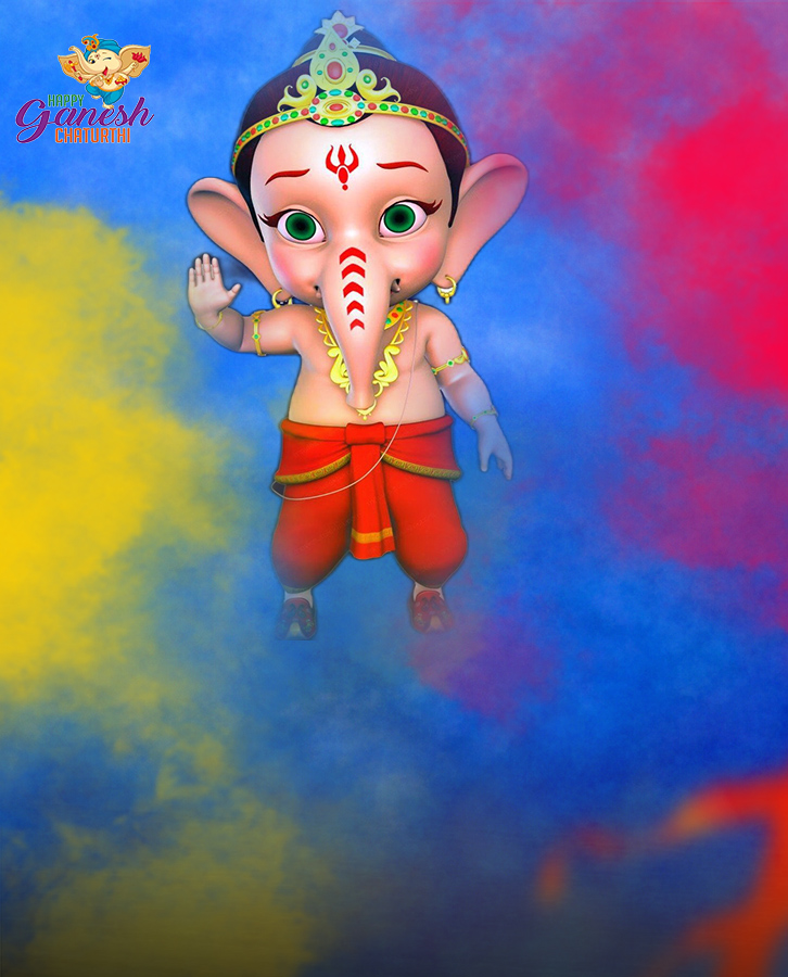Baby ganesha with shiva parwathi hd images