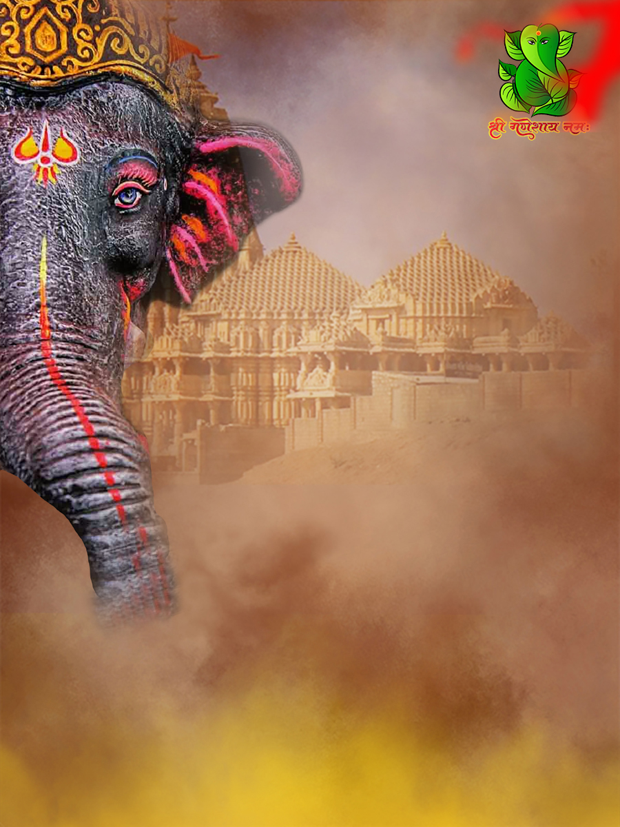 🔥 Ganesh Chaturthi Banner Editing Hd Background Ganpati Elephanat Face Cbeditz 3096