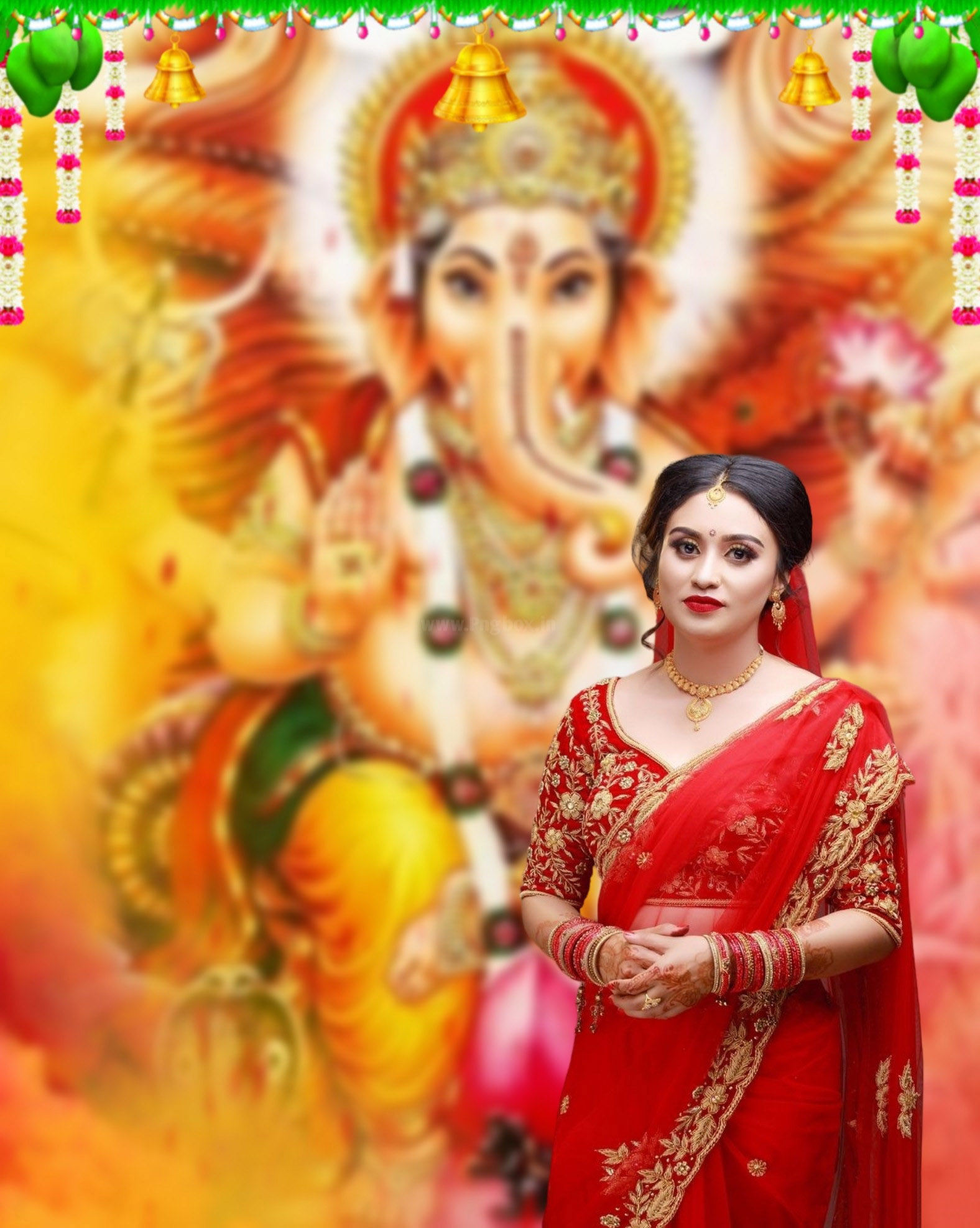 🔥 Ganesh Ganpati Chaturthi With Girl Cb Picsart Editing Background Cbeditz 7671