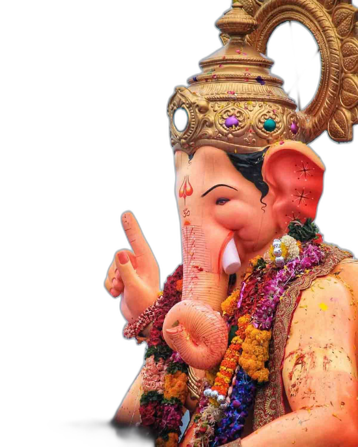 Macro Close Up of Beautiful Ganesha Statue in Blessing Pose Against Blurred  Red and Golden Background. Religion and Hindu Concept Stock Image - Image  of faith, indian: 168617055