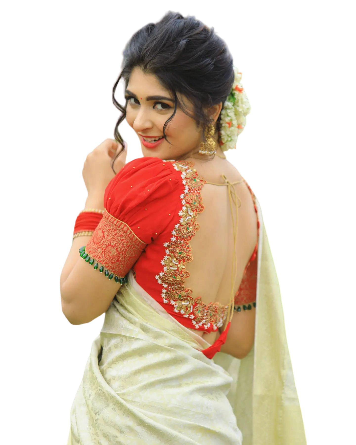 🔥 Girl In White Saree PNG Images Download | CBEditz