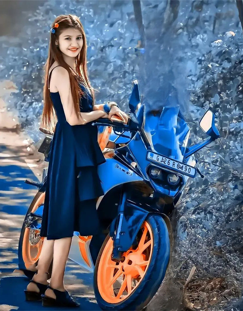 Girl with ktm bike sale