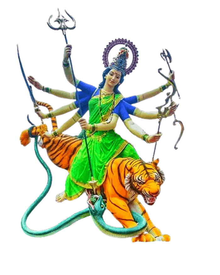 🔥 Goddess Durga Sitting On Tiger PNG Images Download | CBEditz