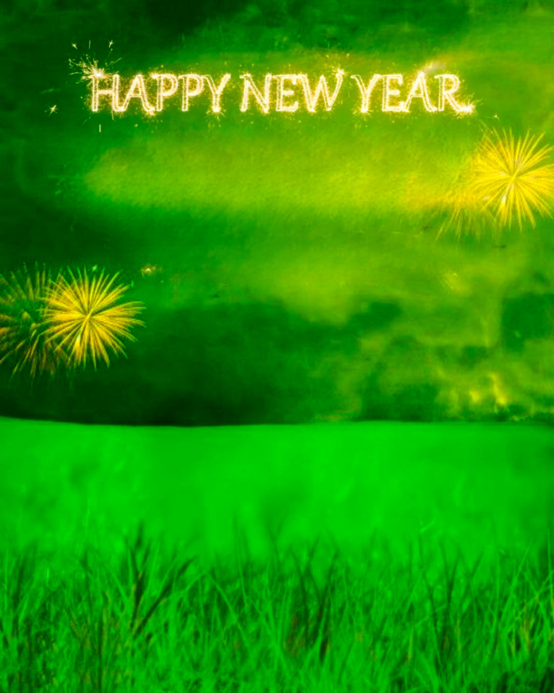  Happy New Year 2023 Nature Green Editing Background | CBEditz