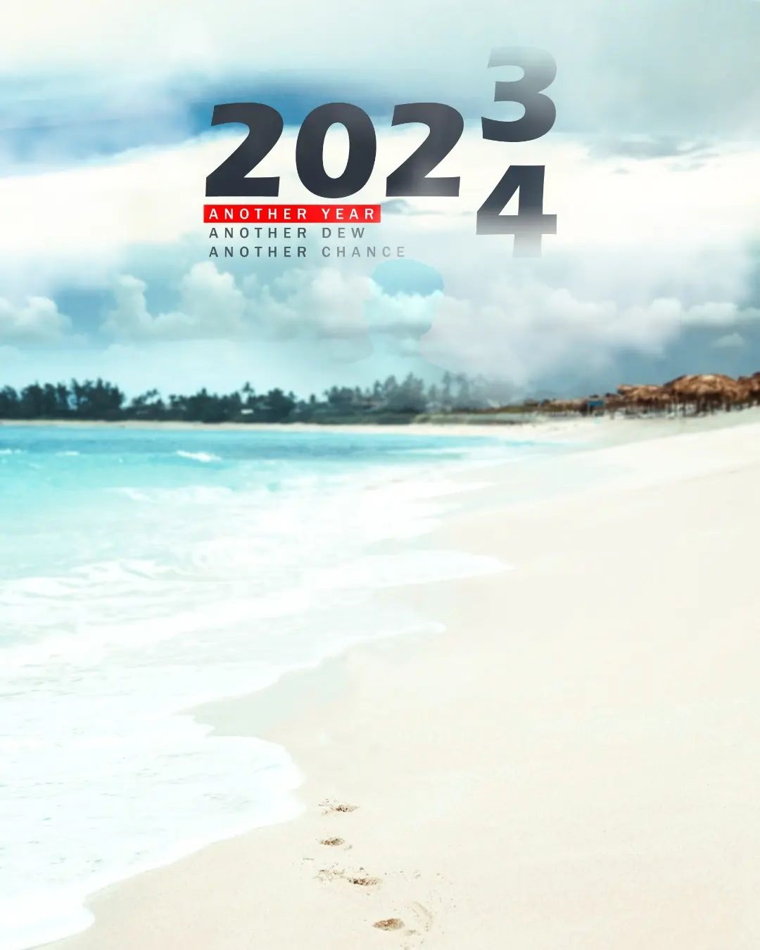 🔥 Happy New Year 2024 Beach CB Background | CBEditz