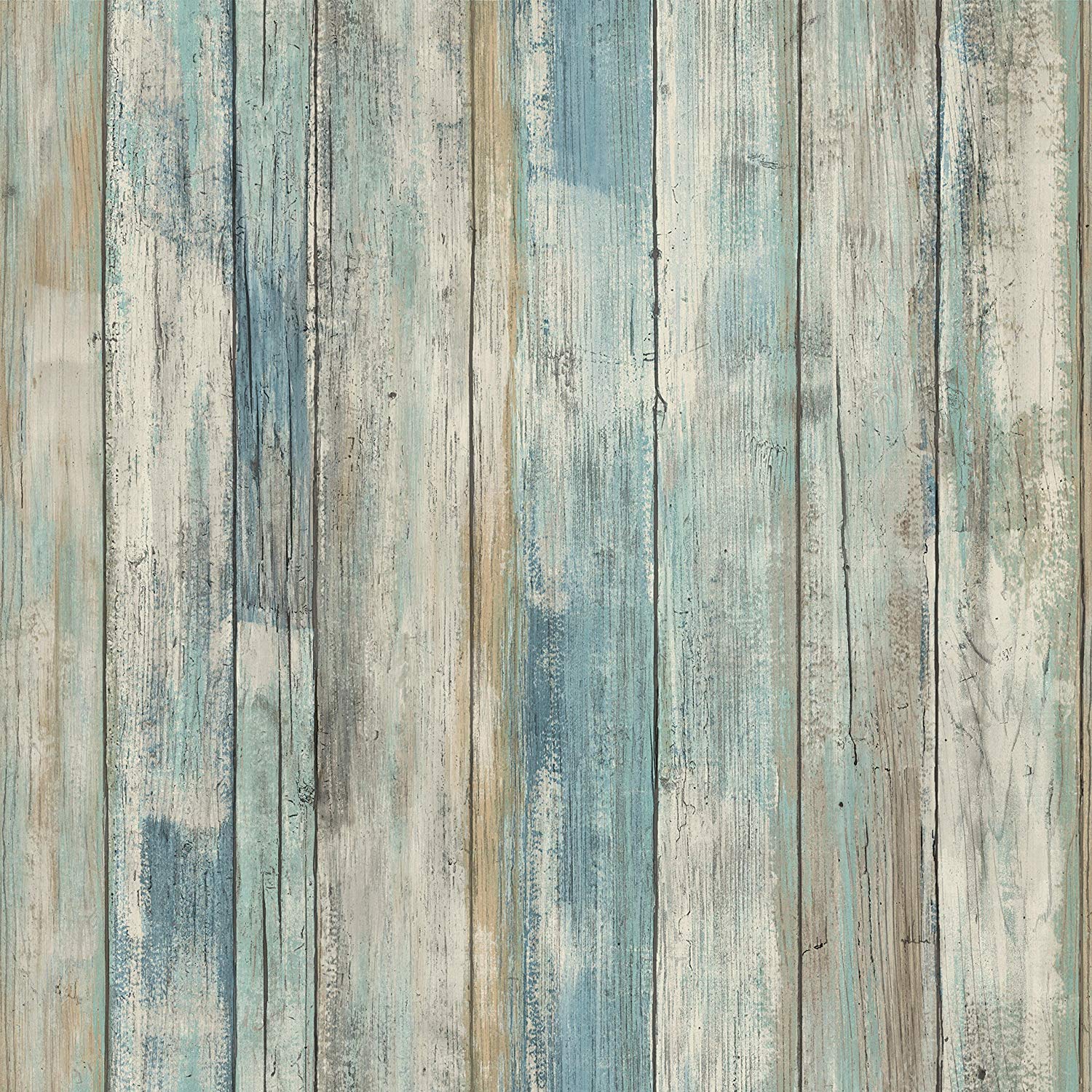 Blue Distressed Barnwood Plank Wood Peel and Stick Wallpaper | Distressed  wood wallpaper, Wood wallpaper, Peel and stick wallpaper