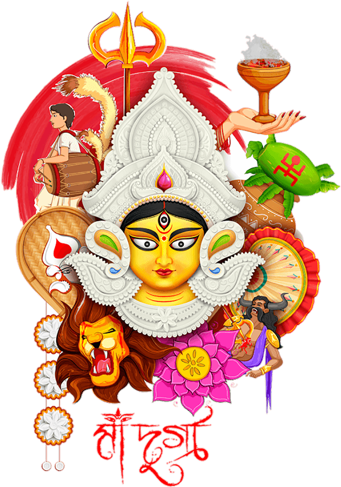 🔥 Maa Durga Navratri HD PNG Images Download | CBEditz