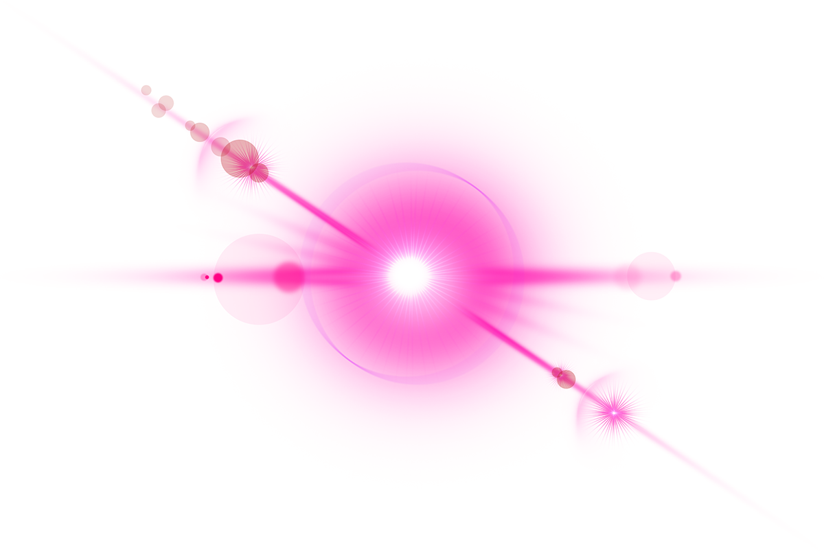 🔥 Pink Lens Flare Realistic PNG Images