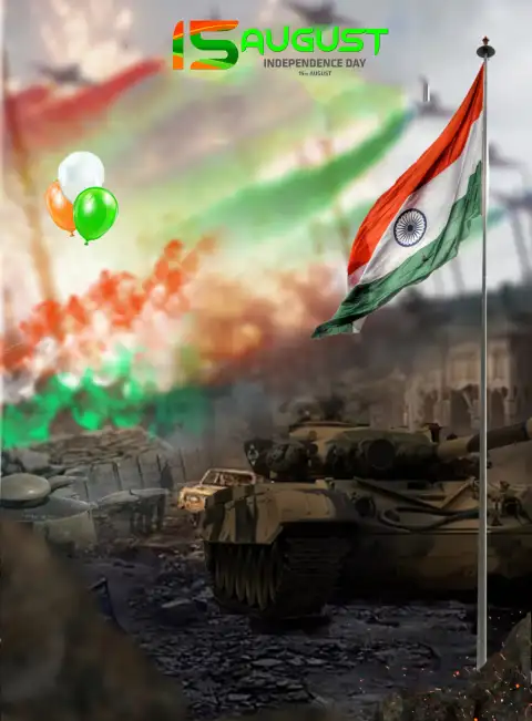 15 August Army Tank Picsart Editing Background HD Download
