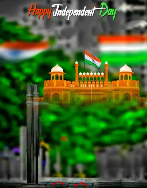 15 August CB Red Fort Blur Background HD Download