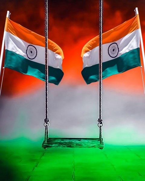 15 August Editing background HD Flags Independence Day