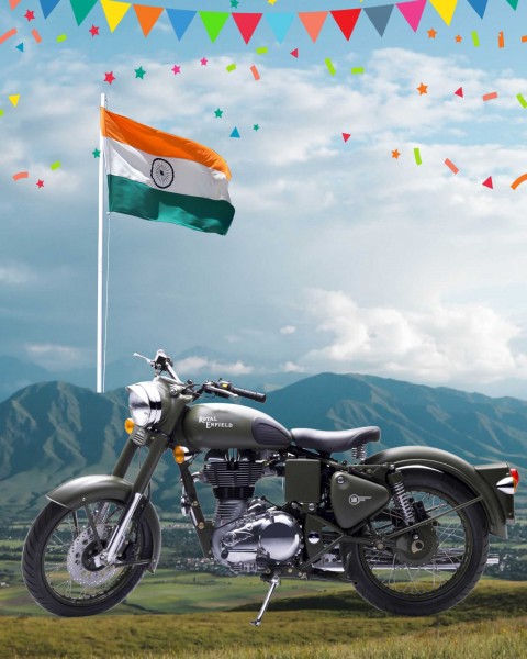 15 August Independence Day Bike CB PicsArt Editing Background