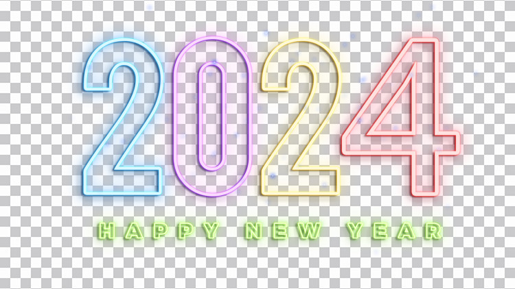 Downloading 2024 Neon Sign Glowing Happy New Year PNG Photos CBEditz   2024 Neon Sign Glowing Happy New Year Png Photos Ql5sbiuvt7 