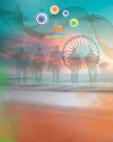 26 January Republic Day Editing Background High Resolution