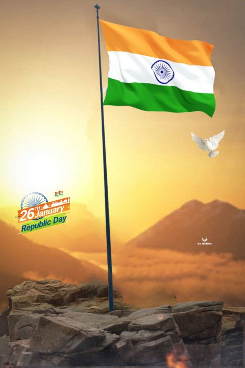 26 January Republic Day Photo Editing Background