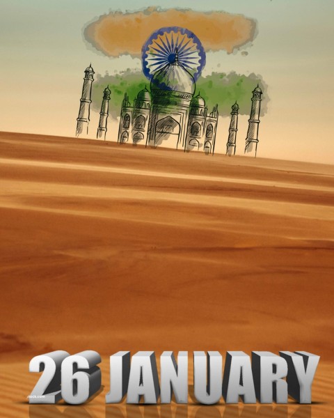 26 January Republic Day Registan CB Editing Background