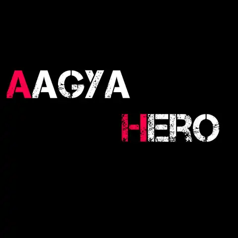 Aagya Hero English Hindi Text PNG Images Download