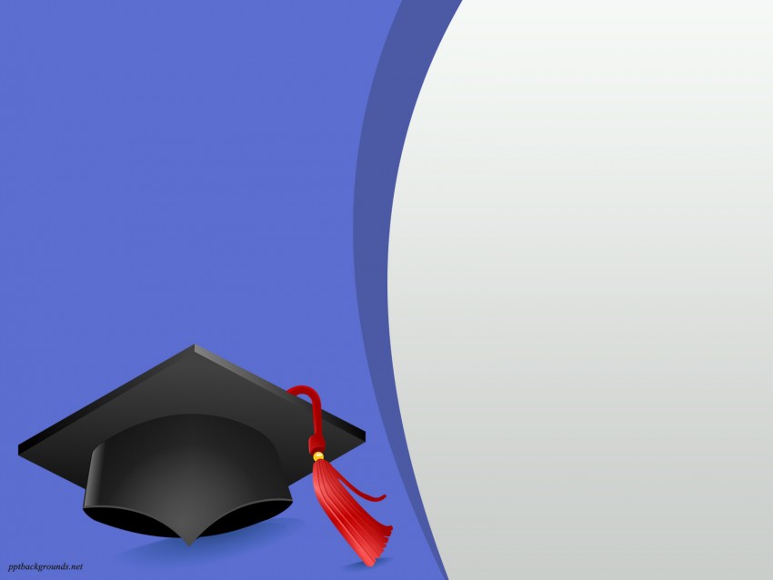 Academic Graduation Cap PowerPoint Background
