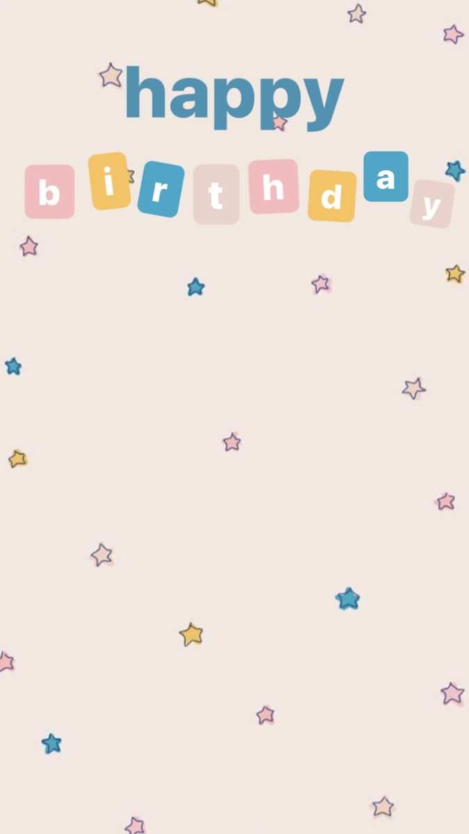 Download Cute Aesthetic Happy Birthday Wallpaper  Wallpaperscom