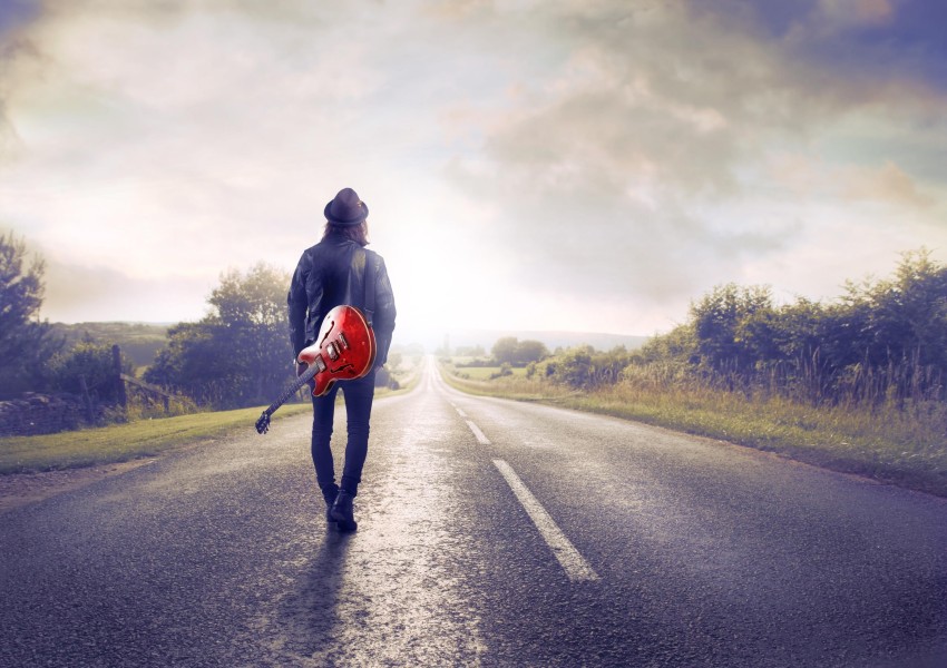 Alone Boy Road Background Full HD Photos Images Download