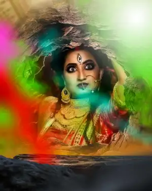 Angry Maa Durga Kali Navratri Background HD Download