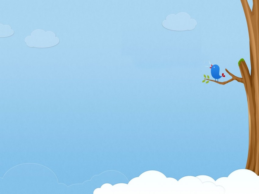 Animated Sky With Bird PowerPoint Background