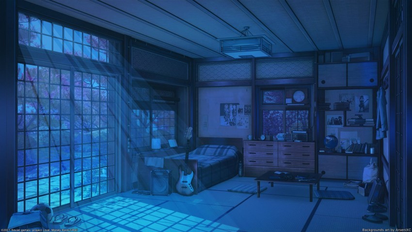 Anime Bed House Room HD Background Wallpaper | CBEditz