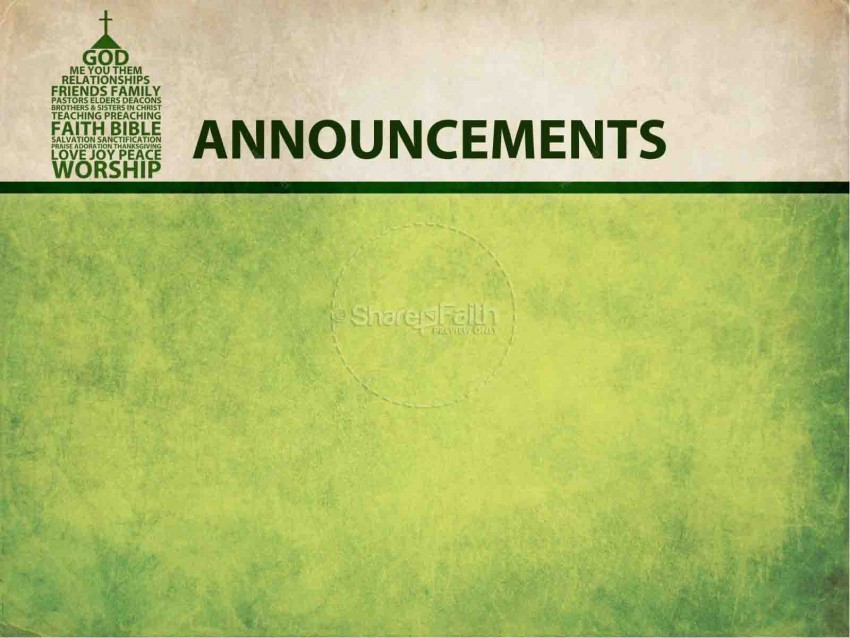 Announcement Green Eid PowerPoint Background