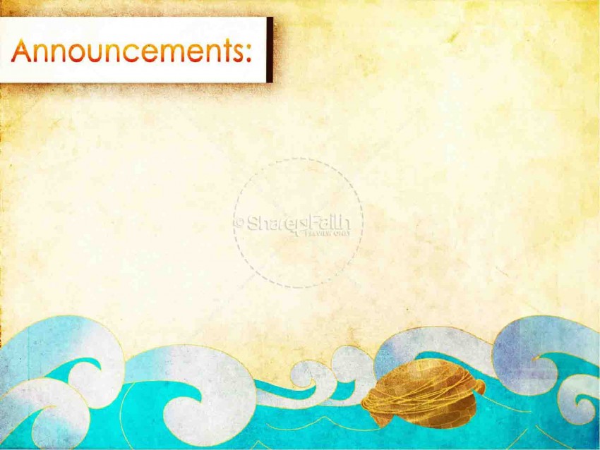 Announcement PowerPoint Background For PPT