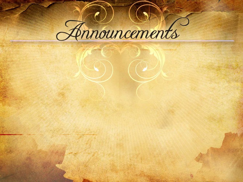 Announcement PowerPoint Background Images