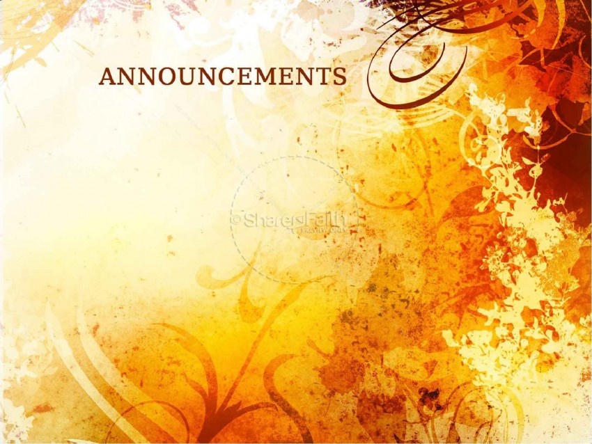 Announcement PowerPoint Background PPT Templates