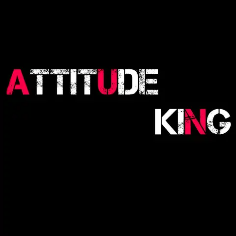 Attitude Kings English Hindi Text PNG Images Download