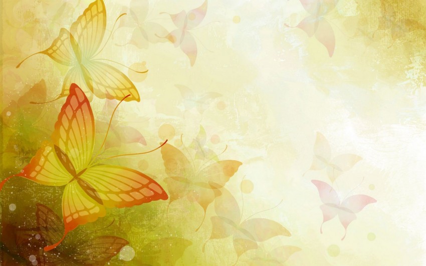 Autumn Butterfly PPT PowerPoint Background