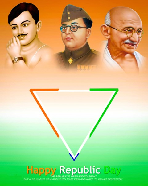 Banner 26 January Republic Day Editing Background