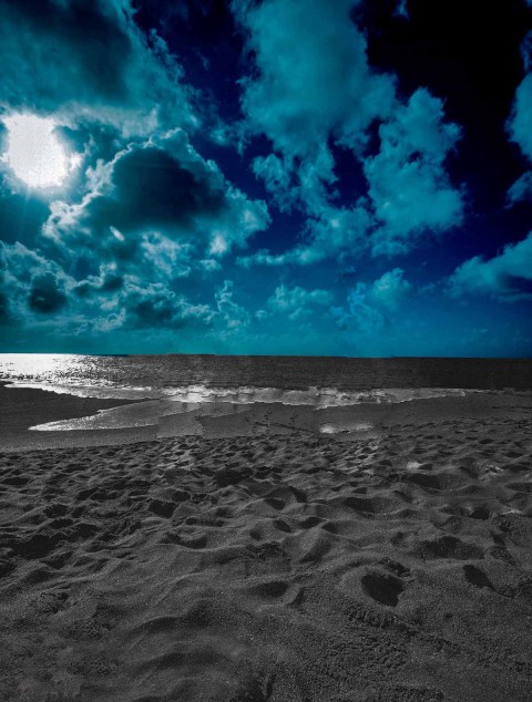 Beach Nigh CB Background Download