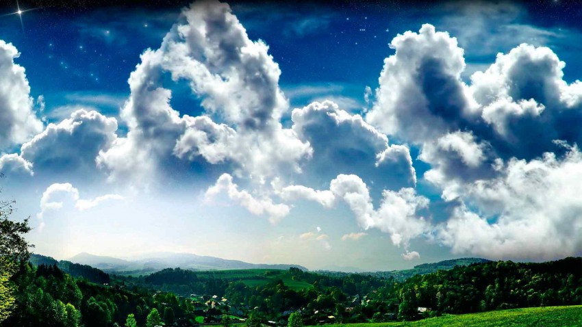 Beautiful Cloud Sky Background Full HD Download HQ