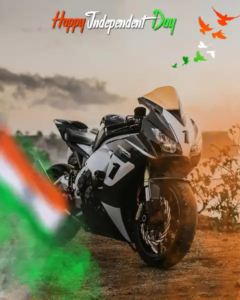 Bike Independence Day 15 August CB Editing Background HD