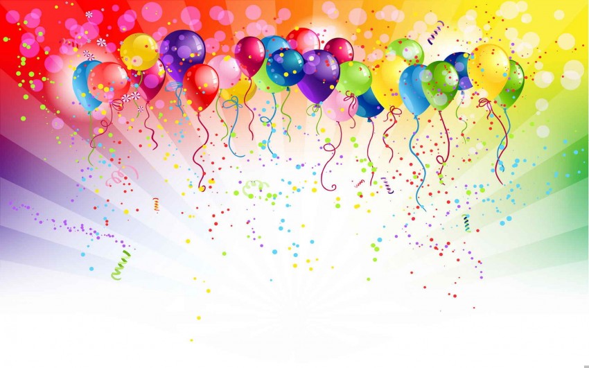 Birthday Balloon PPT PowerPoint Templates Background