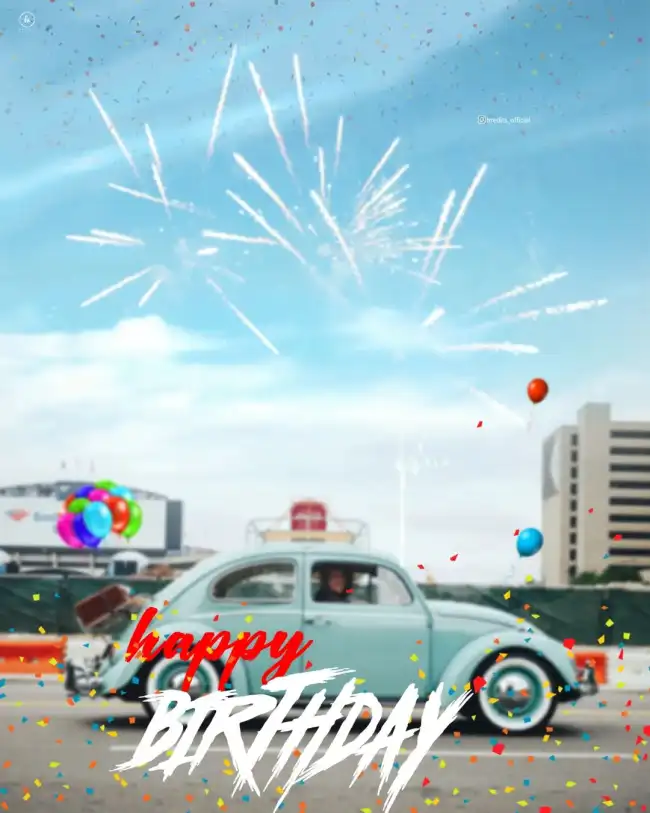 Birthday Car CB Background HD Download