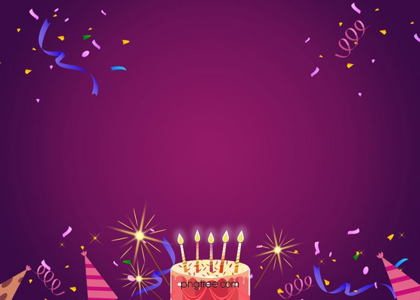 Birthday With Cake PowerPoint Templates Background