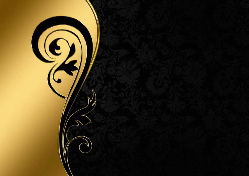 Black And Gold Luxury PowerPoint Background