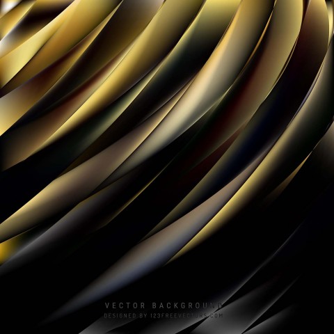 Black And Gold Microsoft PowerPoint Background